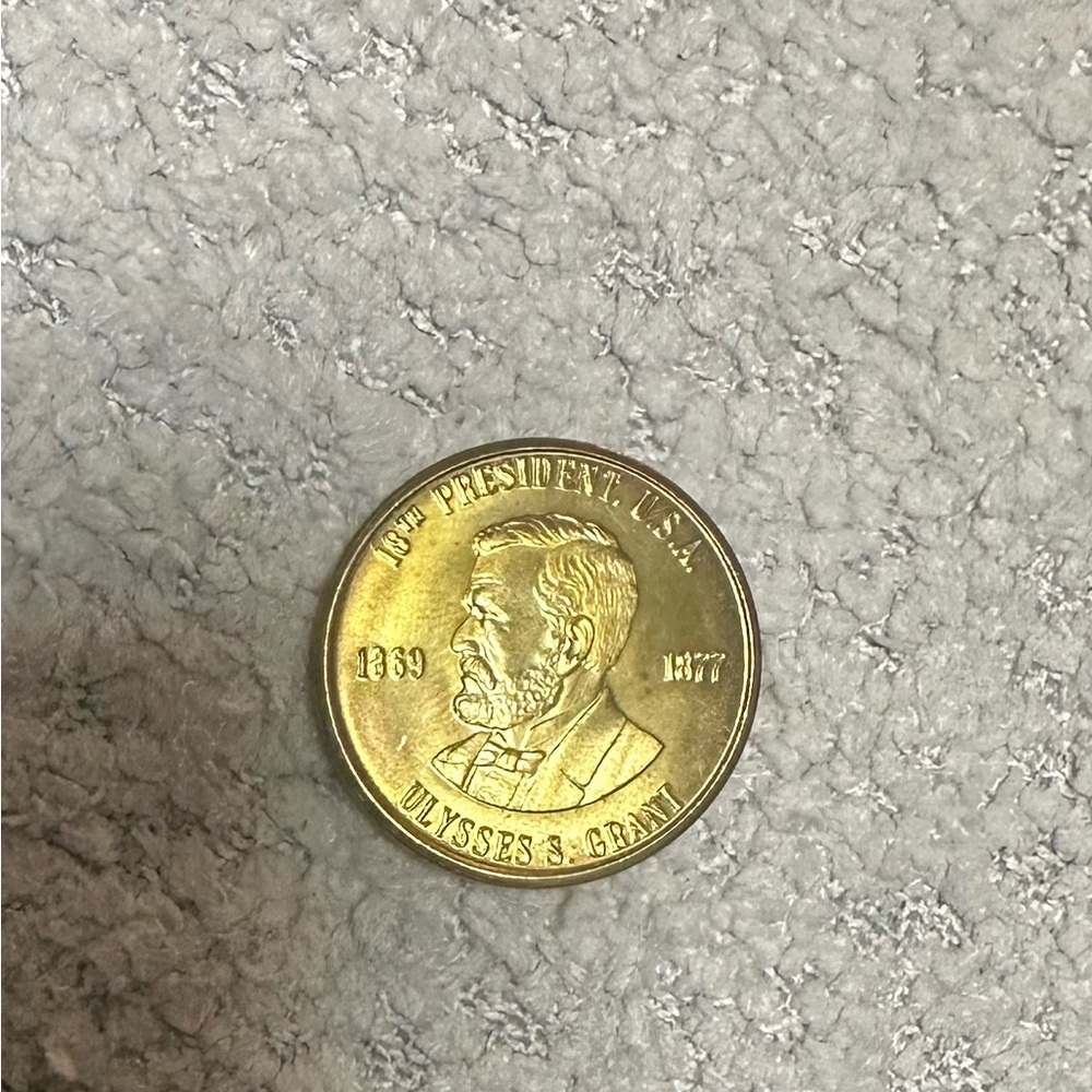 Vintage 1981 readers digest Gold Ulysses S. Grant Commemorative Coin